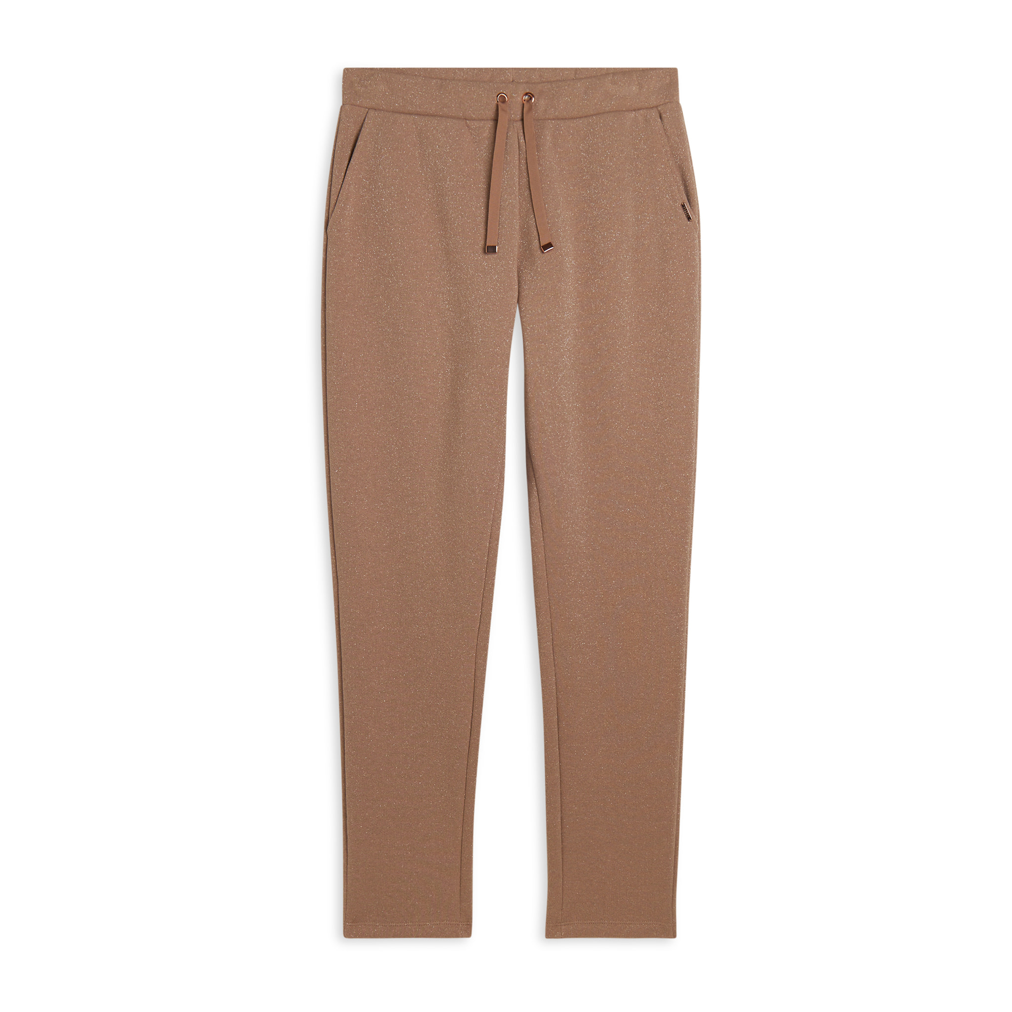 Pantaloni donna regular mélange lurex