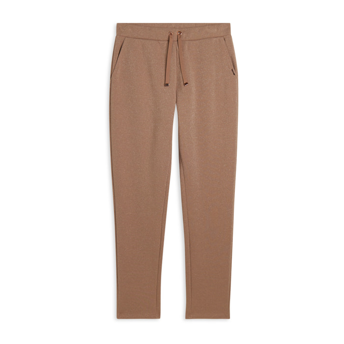 Pantaloni donna regular mélange lurex