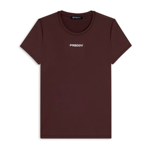 T-shirt slim fit in poliestere tecnico con logo FREDDY
