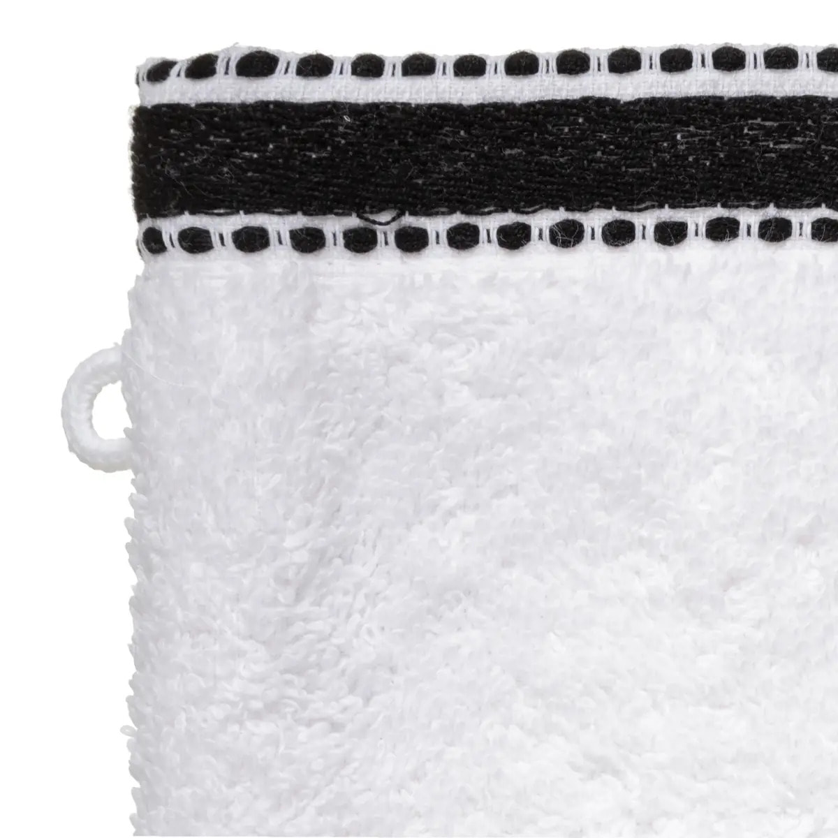 Lot de 2 gants de toilette "Joia" - coton 550 gr/m² - blanc 15x21 cm