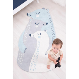 Tapis Lilipinso 100% Coton Les 3 Ours 90 x 170 cm