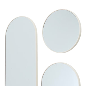 Miroir Rond Et Ovale Veda Beige X3