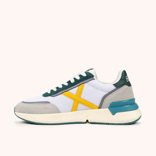 Sneakers Deportivas Blancas y Verdes | MUNICH VERSUS 117