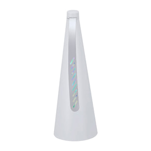 Ventilador de sobremesa antimoscas con 2 aspas de efecto UV, diseñado para repeler insectos de forma silenciosa y sin productos químicos. Ideal para interiores y exteriores.