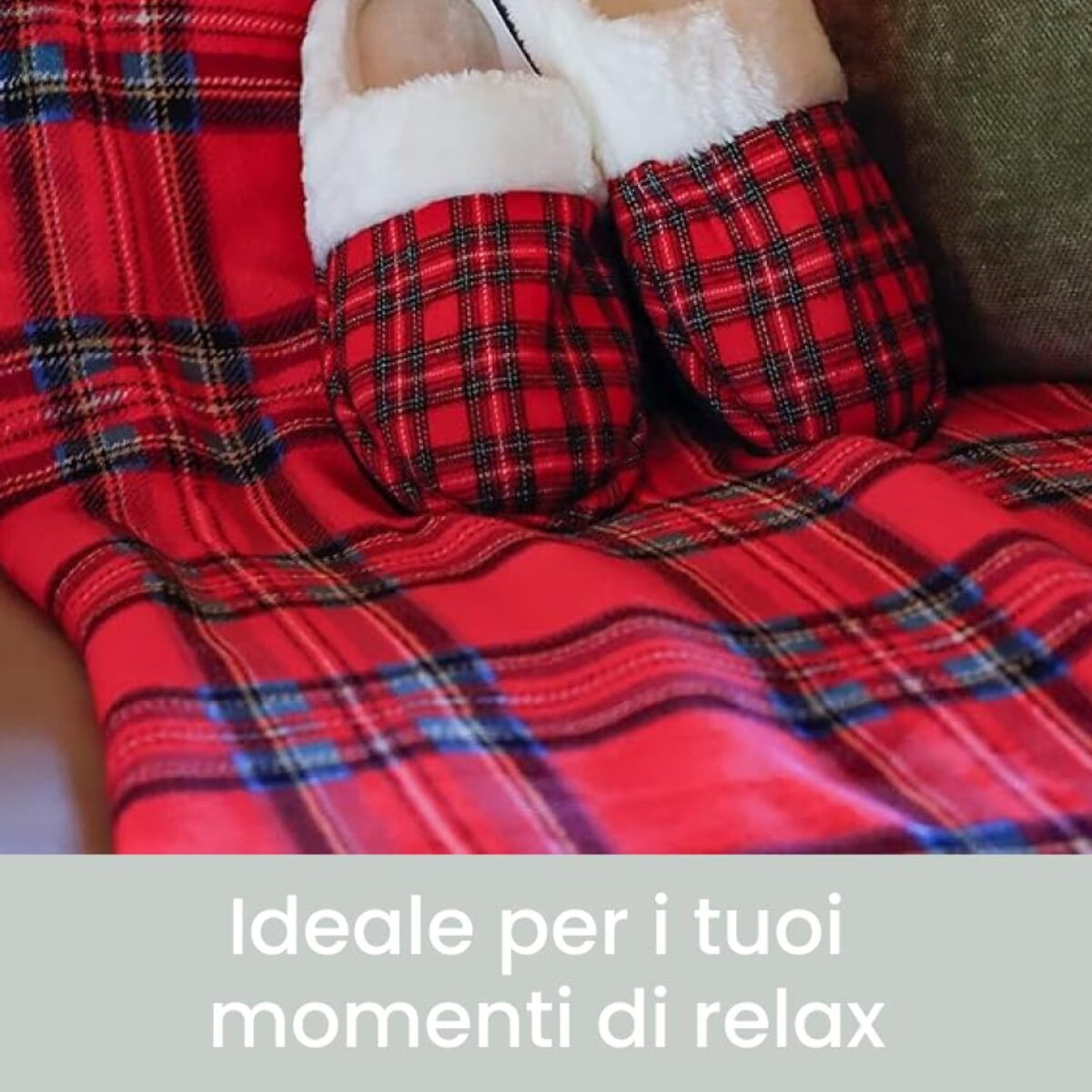 Intrecci – Coperta plaid in micropile tartan