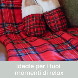 Intrecci – Coperta plaid in micropile tartan