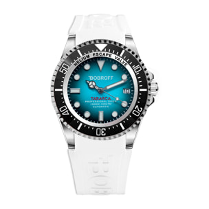 Reloj Bobroff BF0009-BFSTB Hombre Analogico Automatico con Correa de Silicona