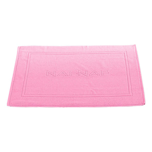 Alfombra de baño CASUAL rosa 50x80 cm - 100% algodón -