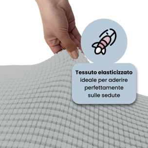 COPPIA VESTISEDIA CON SCHIENALE LESLIE, Microfibra/Elastan - GRIGIO CHIARO