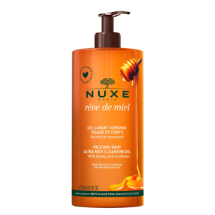 Rêve de Miel - Gel lavant surgras visage et corps - Peaux sèches et sensibles -