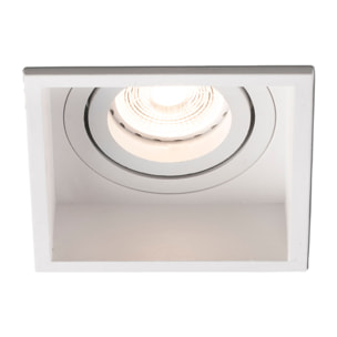 HYDE SQ Lampe encastrable blanche carré orientable