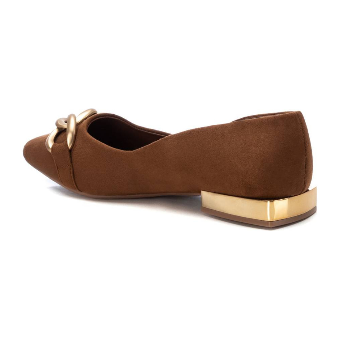 Zapato bailarina camel