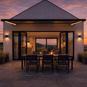 OITIS Store banne LED motorisé 4 x 3 m gris