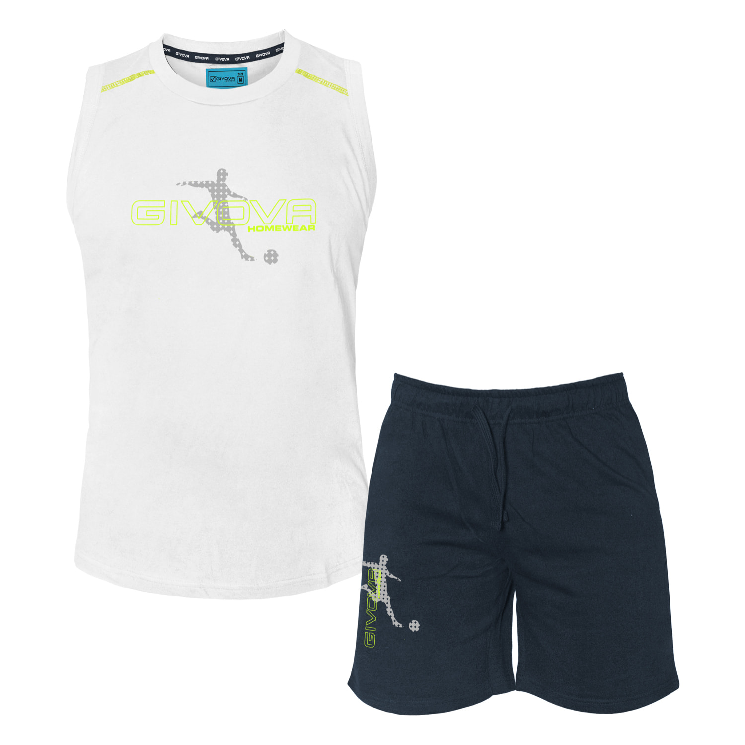 Completo Homewear Uomo Smanicato GIVOVA Cotone