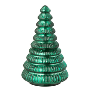 J-Line bougie parfumée Arbre Cotelé - verre - vert - small