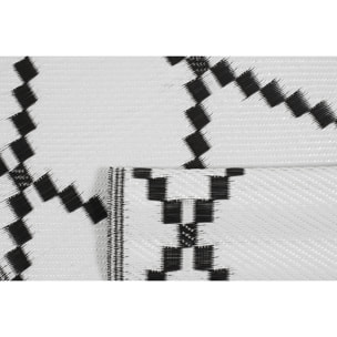 Scoobi - tapis d'exterieur noir motif éthnique