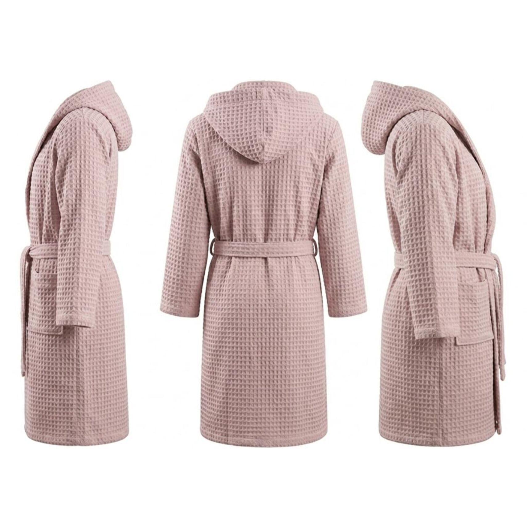 INTRECCI HOME Accappatoio Uomo e Donna, in Morbido Cotone 300 g, , Morbidezza Extra, Avvolgente, con Cappuccio e Tasche, Elegante e Confortevole,