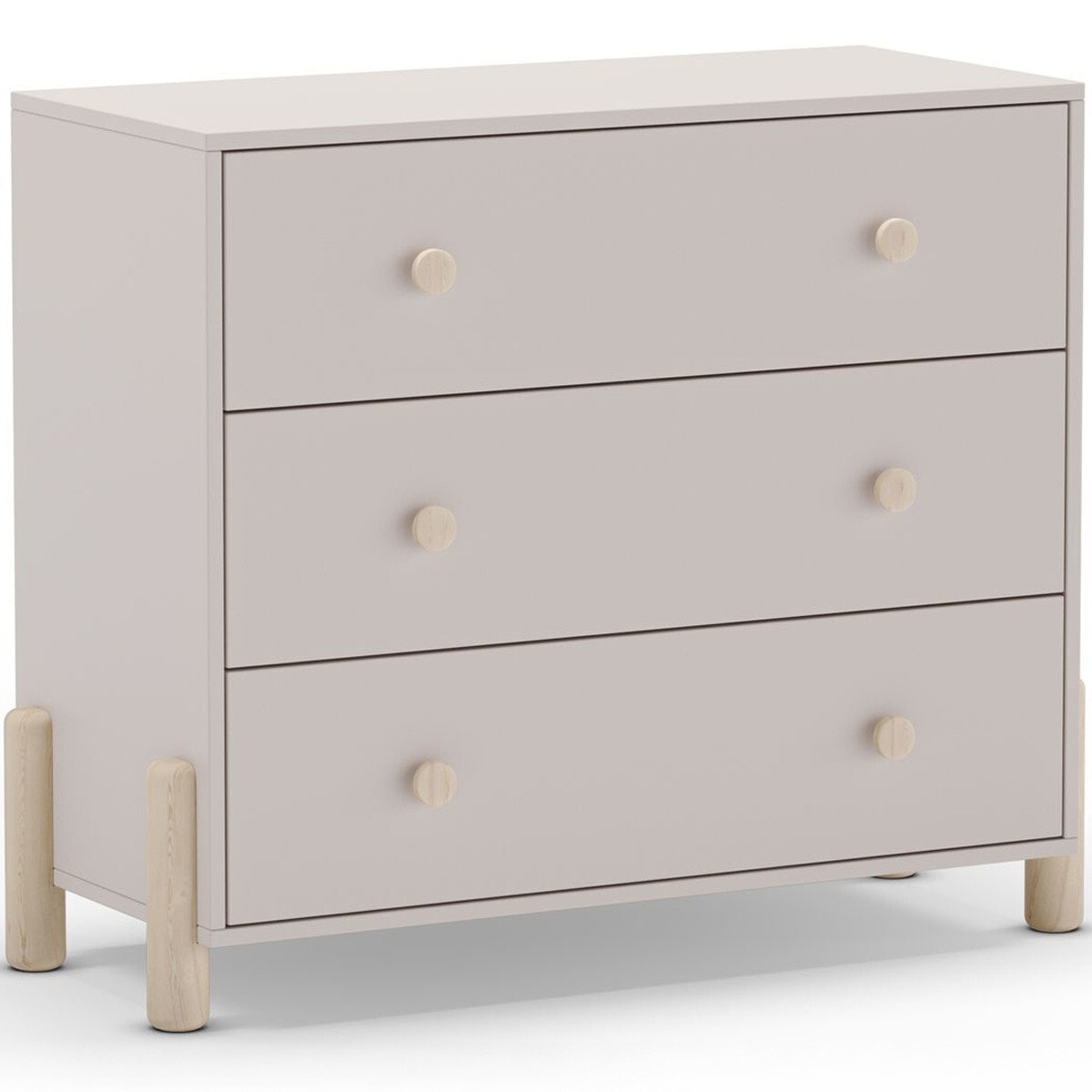 Commode enfant 3 tiroirs en bois - BASTIEN