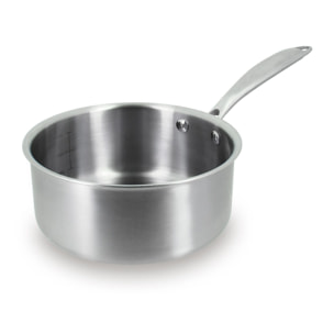 Casserole acier inoxydable 18cm - fait en France - tous feux TRIPLY