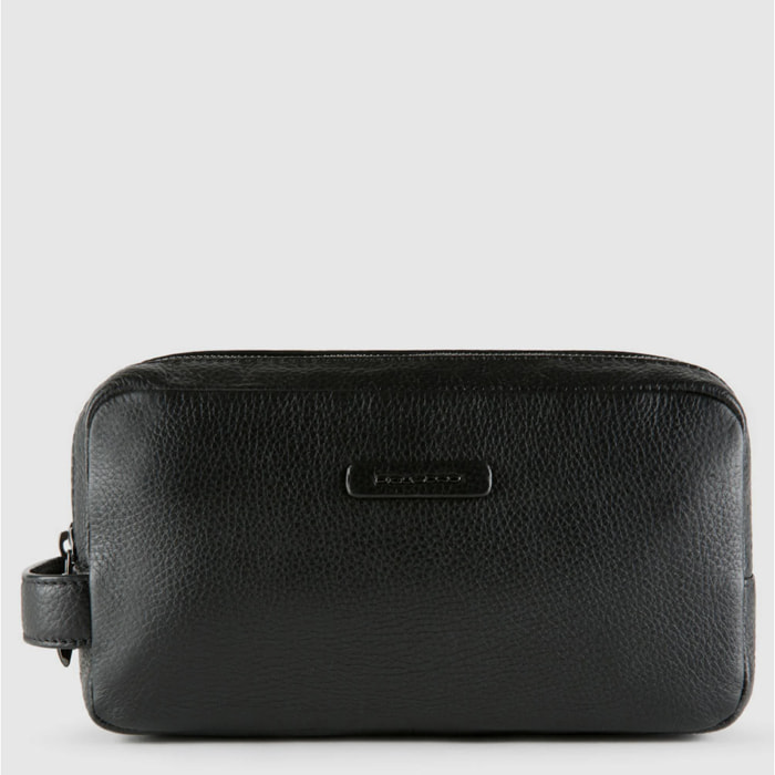 Piquadro Beauty case in pelle a due scomparti