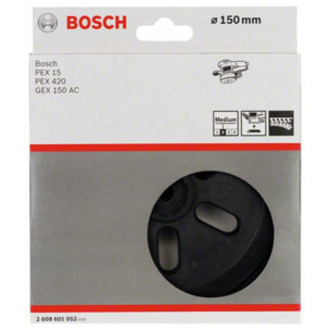 Plateau de ponçage Mi-Dur BOSCH Pour GEX150 PEX150/420 - 2608601052