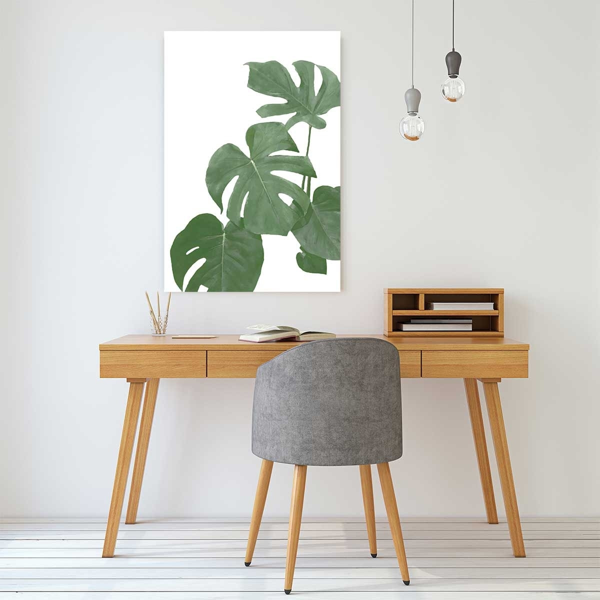 Tableau Feuilles de Monstera Toile imprimée