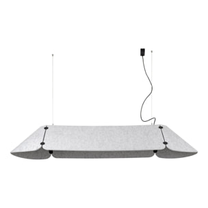 FONOVIA 1560 Lampada sospensione grigio 25W 4000K