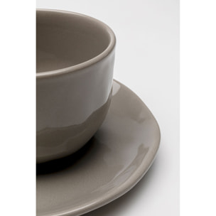 Tasses à café Organic taupe set de 6 Kare Design
