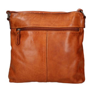 Borsa a tracolla uomo in vera pelle - Modello False - Casual - 30.0 x 30.0 x 6.0 cm