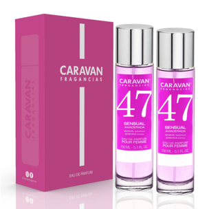 Caravan fragancias - caja de regalo con 2 perfumes nº47 de 150 ml, para mujer