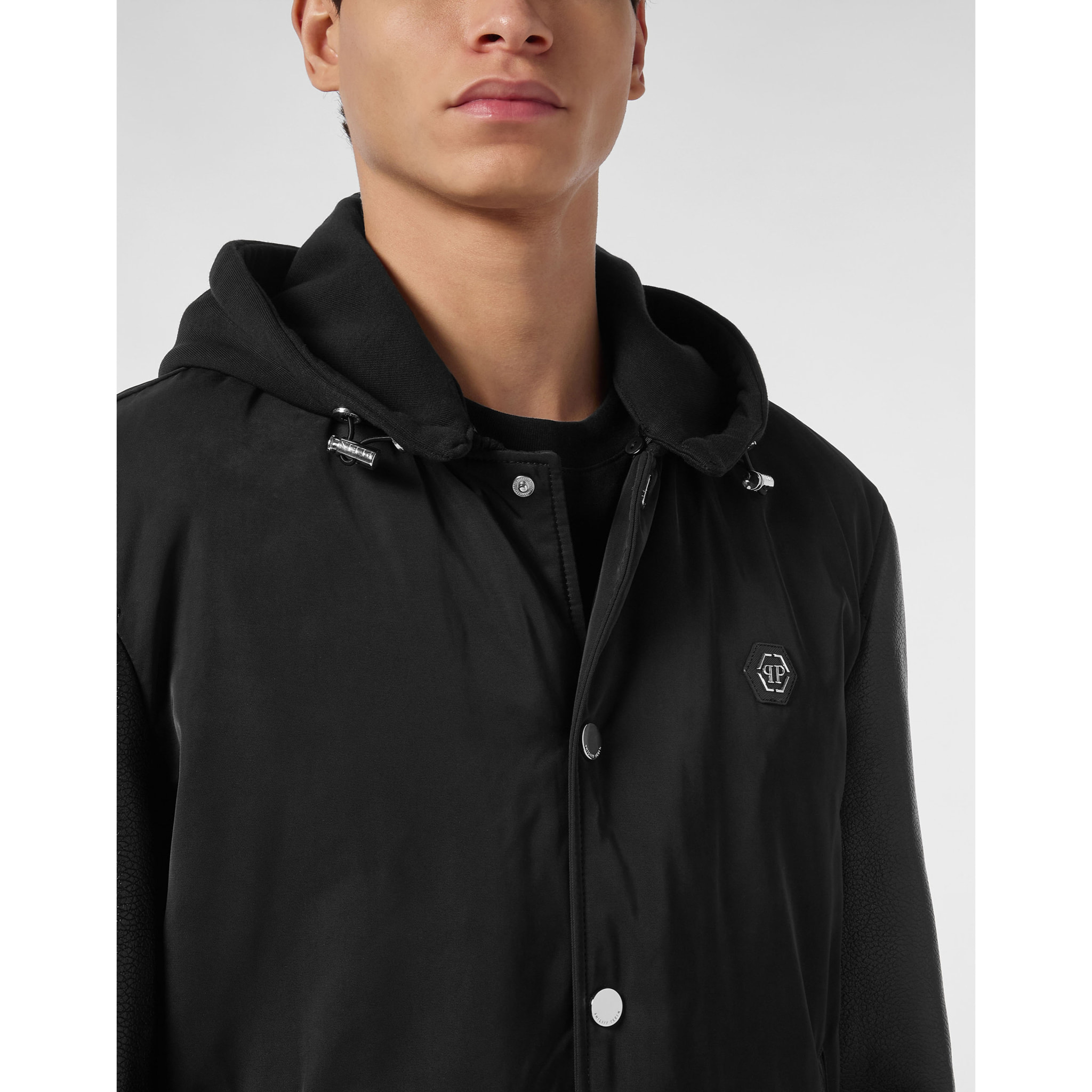 PHILIPP PLEIN Leather Bomber &AMP