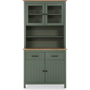 Vaisselier 4 portes 2 tiroirs en pin massif - IDA