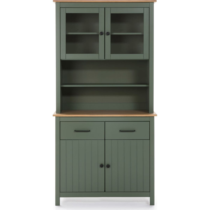 Vaisselier 4 portes 2 tiroirs en pin massif - IDA