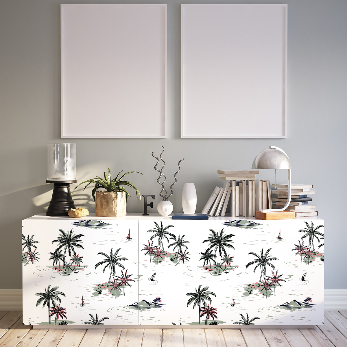 Sticker meuble tropical arava 60 x 90 cm