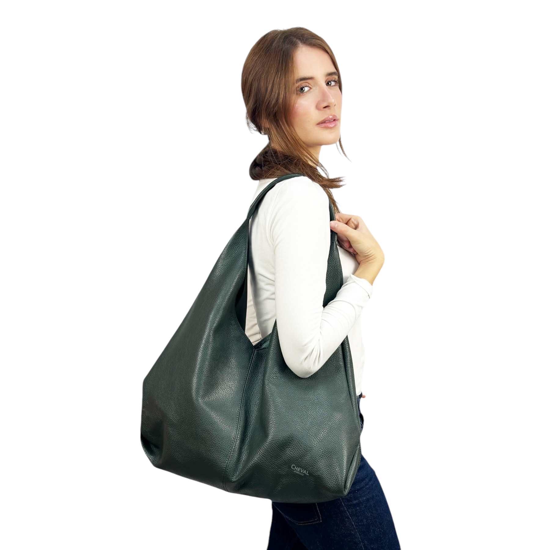 Bolso de Hombro Cheval Firenze Iris Verde Oscuro