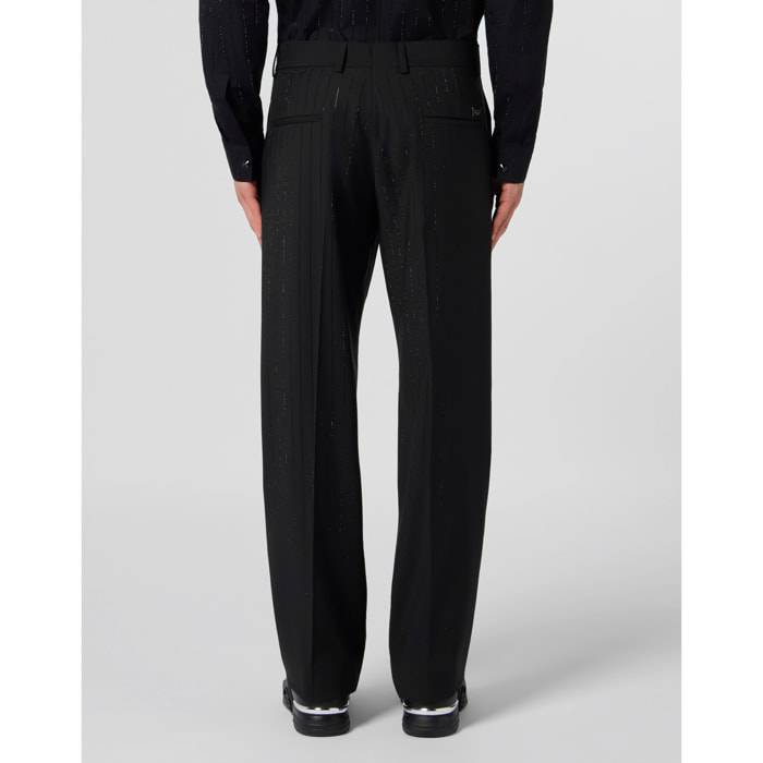 PHILIPP PLEIN Loose Fit Trousers Degrade Stones