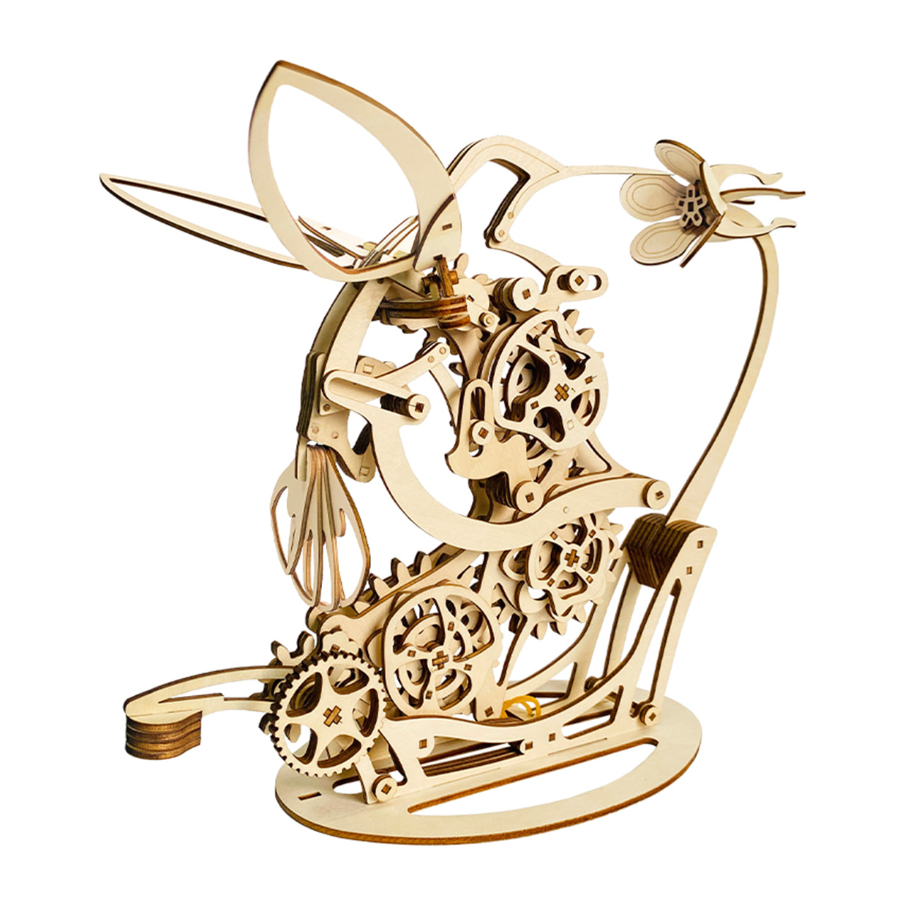 Maqueta de Madera 3D, diseño de Colibrí mecánico dinámico. 200 piezas.