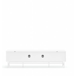 Mueble de televisión Punto 2 puertas y 4 cajones blanco
