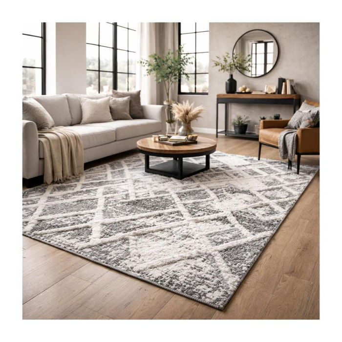 Tapis Gaco en relief dessin géométrique