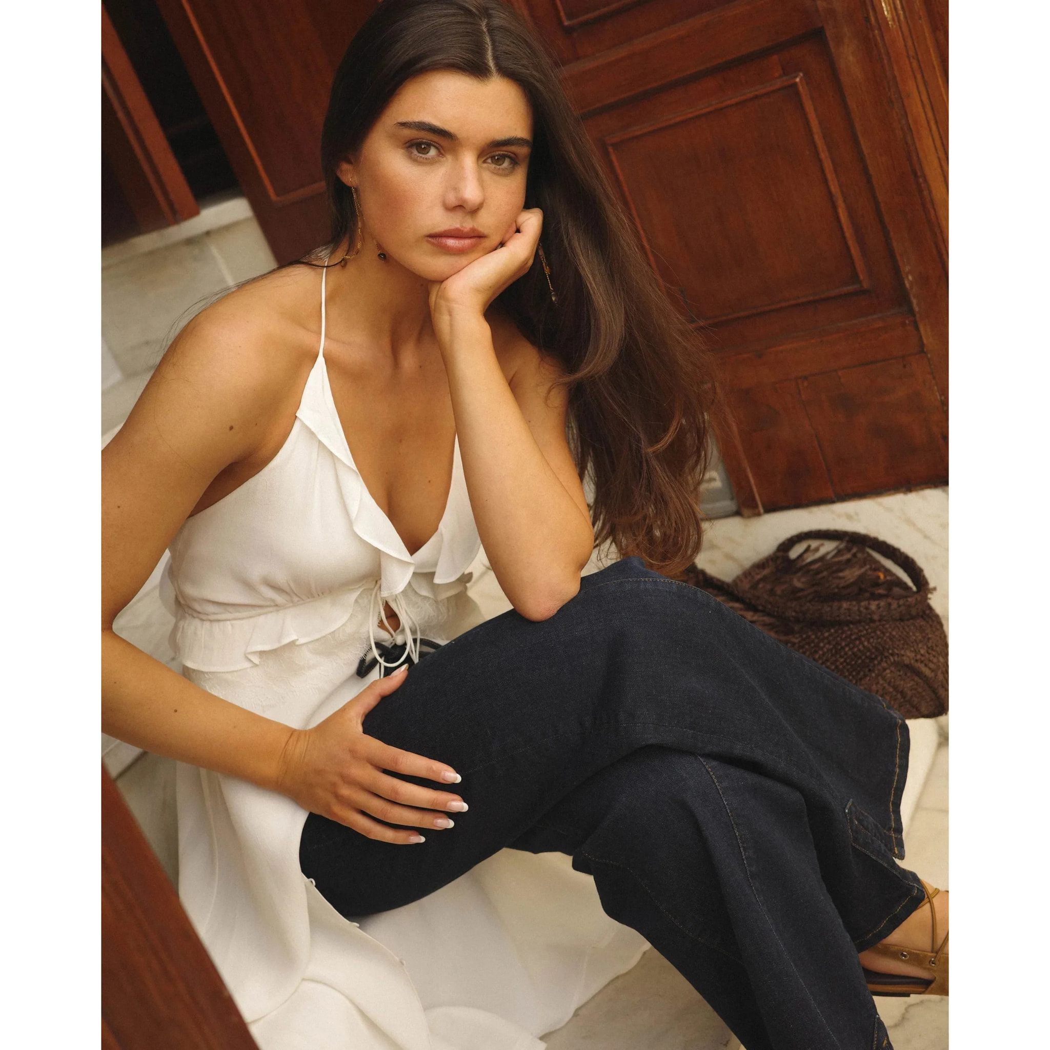 Vestido de tirantes multiposición de mujer
