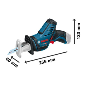 Scie sabre BOSCH GSA 12V-14 - Sans chargeur ni batterie - 060164l905