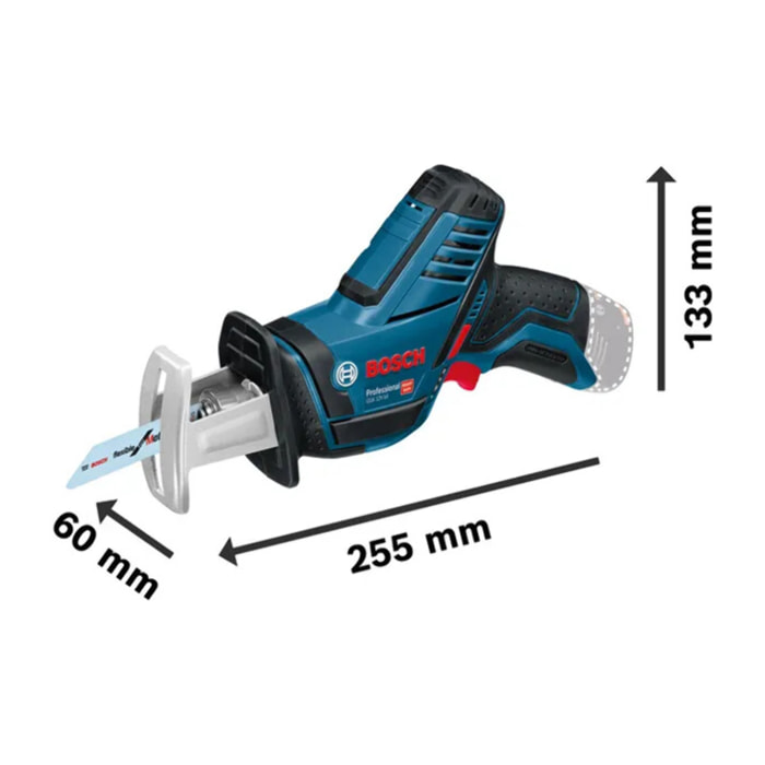 Scie sabre BOSCH GSA 12V-14 - Sans chargeur ni batterie - 060164l905
