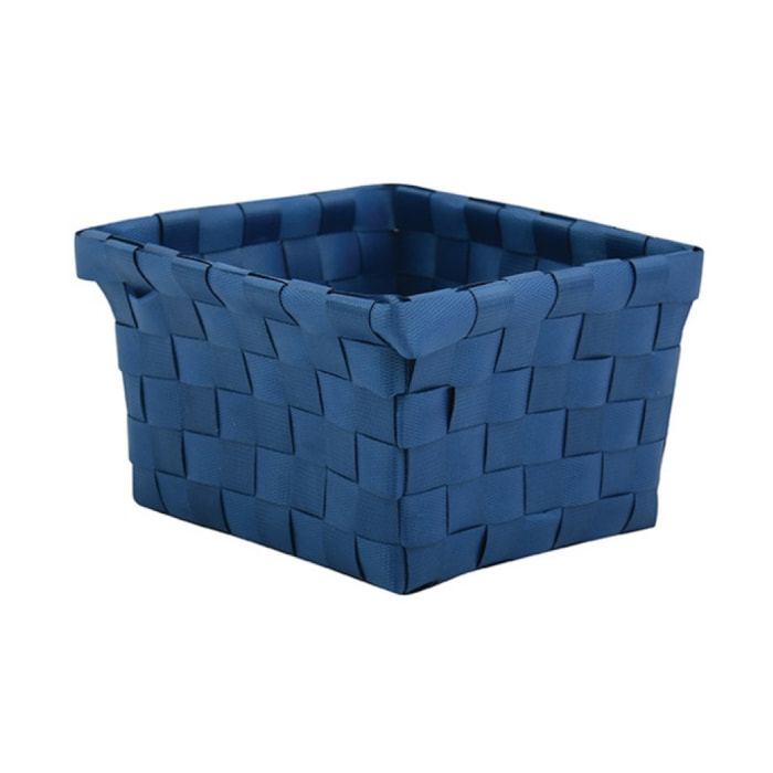 Panier de rangement 14x14x9cm Bleu Marine MSV