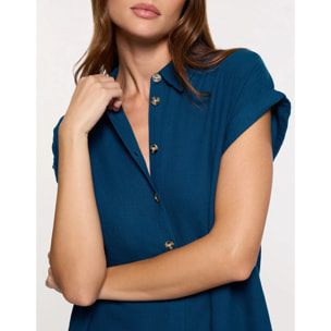 Vestido Midi Azul - Bayo