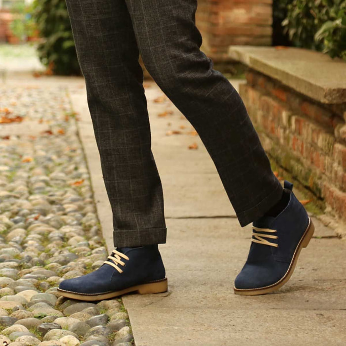 Botin para Hombre - Duca di Morrone Juri Suede Blue