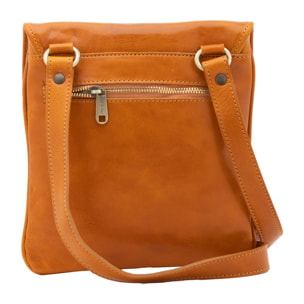 Borsa a tracolla  da uomo In Vera pelle Made in Italy 25x23x4 cm