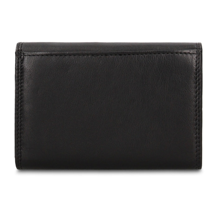 Portafoglio uomo in vera pelle - Modello Novara Lux - Casual - 15.0 x 10.0 x 3.0 cm