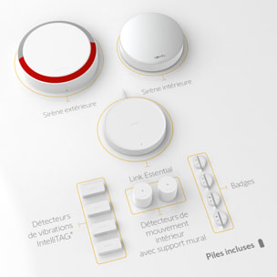 Home Alarm Essential Plus Integral - Alarme maison avec détecteurs additionnels