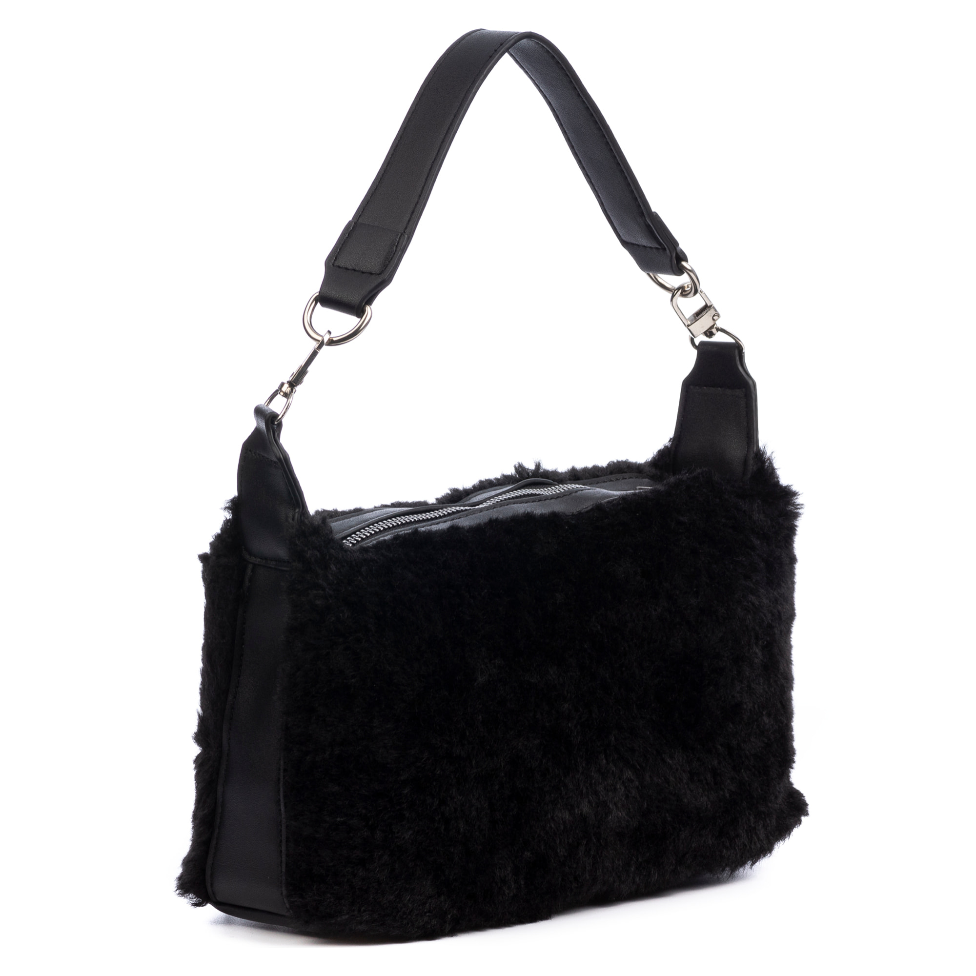 Atzara borsa a mano in pelliccia morbida.
