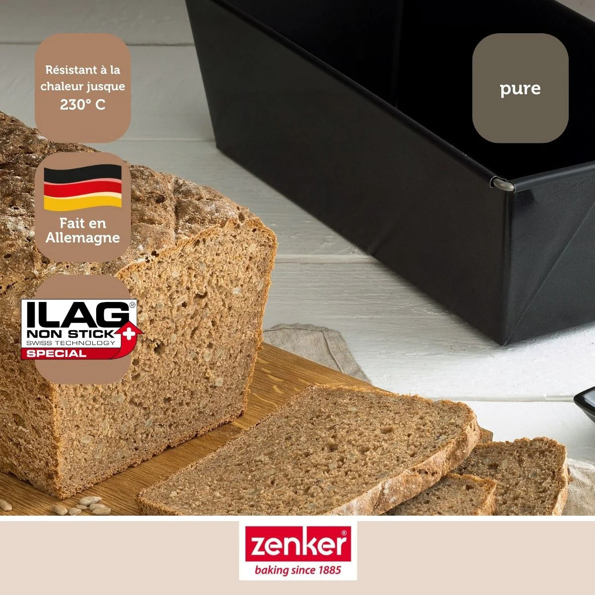 Moule à cake 25 cm Zenker Pure